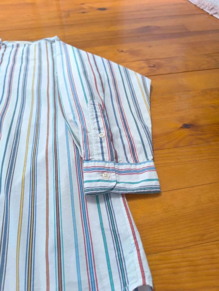 Chemise à rayures - Ralph Lauren - Blake - Logo brodé marine - Blanc, rouge, bleu - Taille XL - photo numéro 5