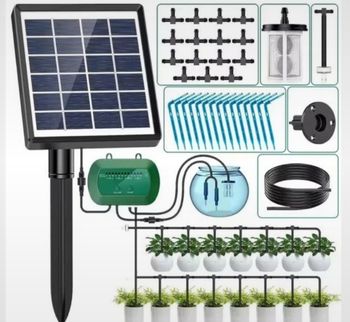 Kit Irrigation Solaire Automatique – Goutte à Goutte Éco pour Potager & Jardin