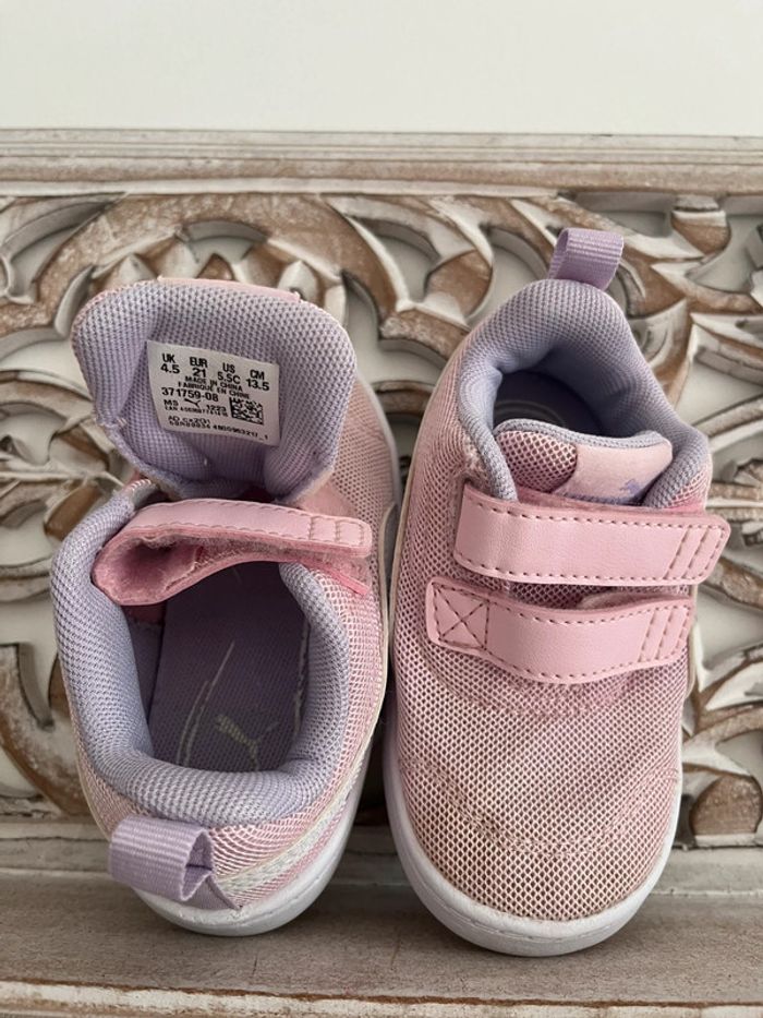 Baskets puma bébé fille taille 21, en bon état - photo numéro 4