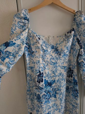 Robe mini manches bouffantes taille L