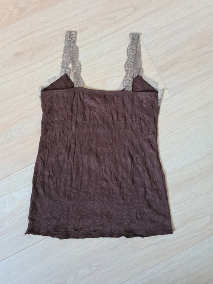 Débardeur bretelle dentelle Morgan taille S - photo numéro 2