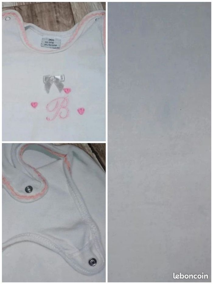 Lot pyjama sans manches fille taille 3 mois - photo numéro 3