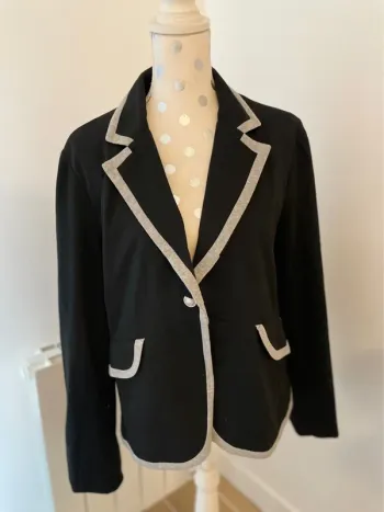 Veste blazer noir et gris neuf taille 48