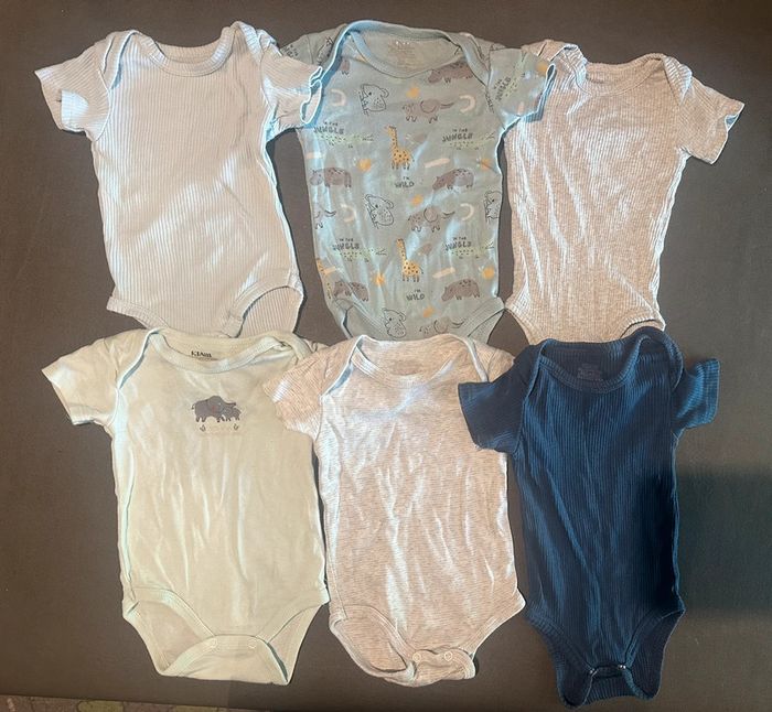 Lot de 10 bodies 3 mois été bébé garçon