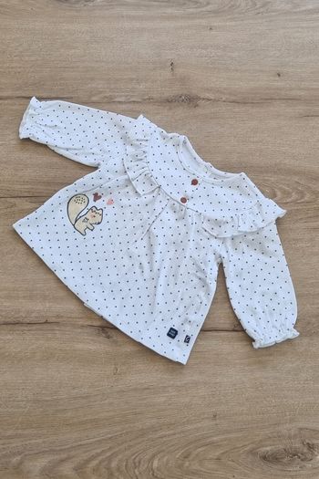 Blouse ML à pois 12 mois 🐿