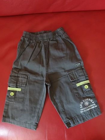 Pantalon toile taille Elastiquée 6 mois