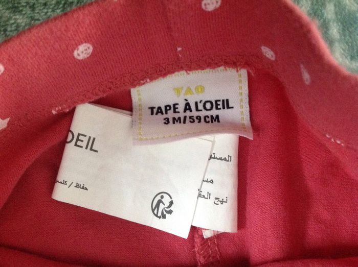 Leggings rose Tape à l'œil - 3 mois - photo numéro 2