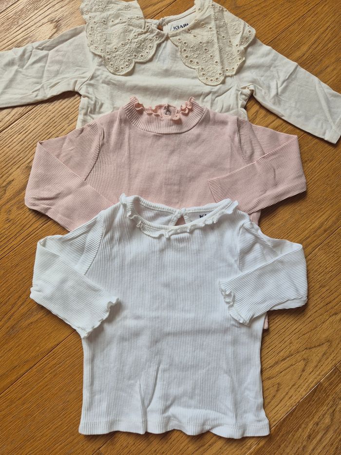 Lot de 3 tee-shirt à manches longues 6 mois
