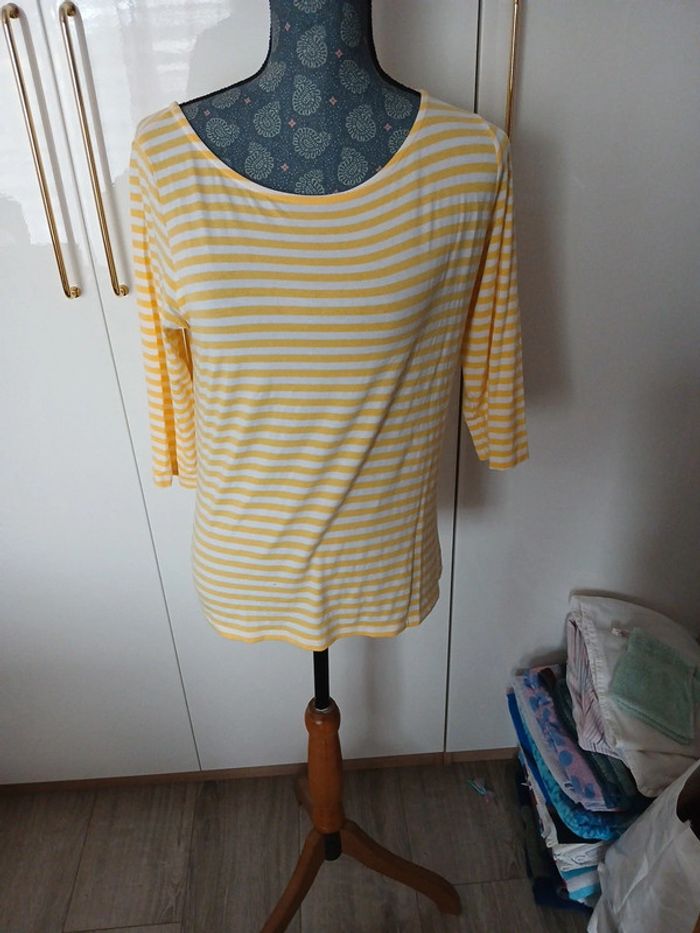 T-shirt fin manche 3/4