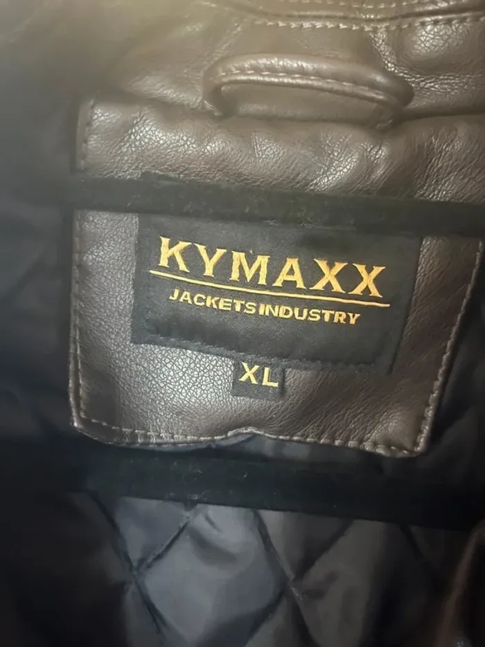 Perfecto Noir homme Kymaxx noir et argenté XL - photo numéro 5