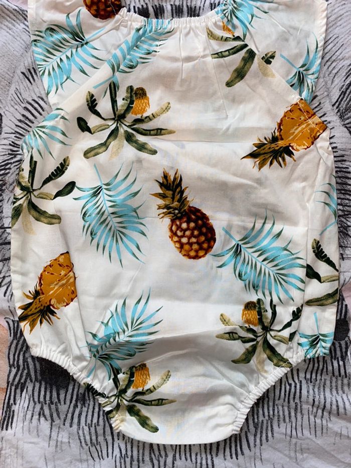 Barboteuse ananas tropical, neuf sans étiquette, 0-6 mois. - photo numéro 7
