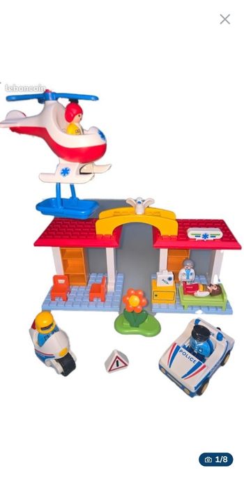 123 playmobil hôpital 5046 complet