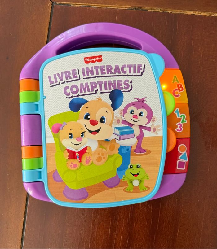 Livre interactif comptines fisher-price