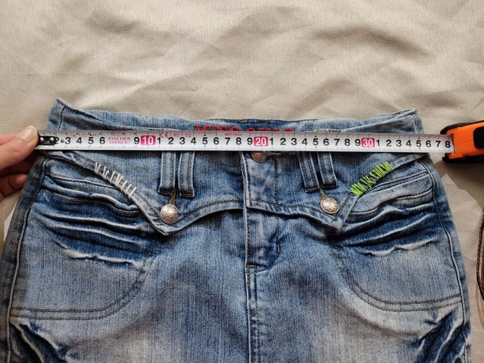 Mini jupe en jean, miss chic, taille 36 - photo numéro 6