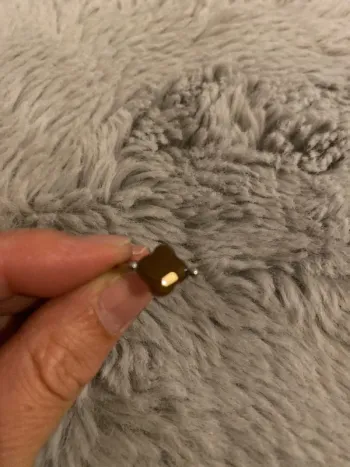 Bague trèfle facetté marron - taille 56