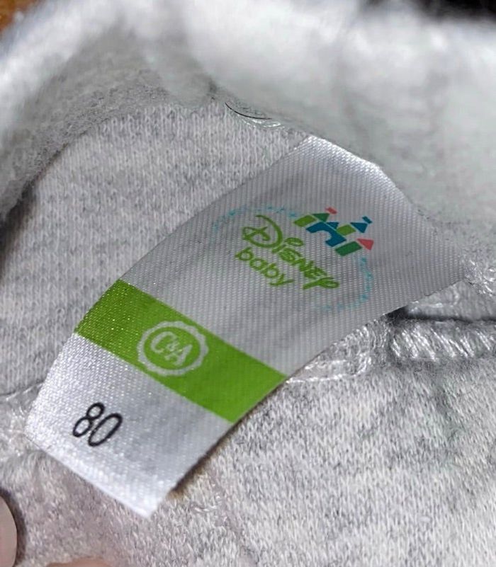 Pantalon Mickey gris blanc 18 mois disney