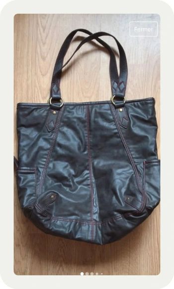 Sac cuir Monoprix