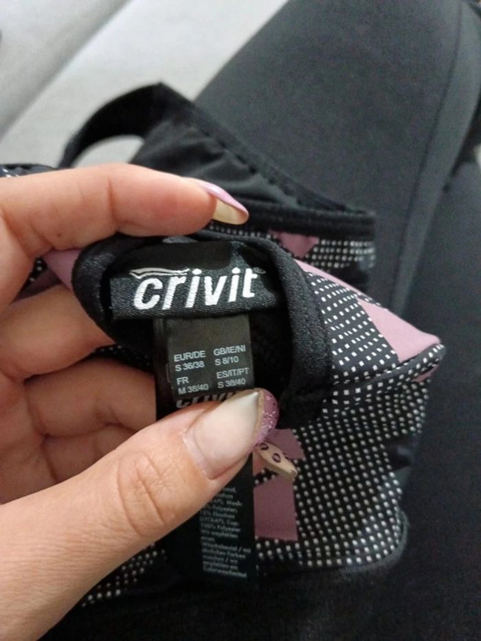 C61 brassière noir/Lila Crivit M - photo numéro 3