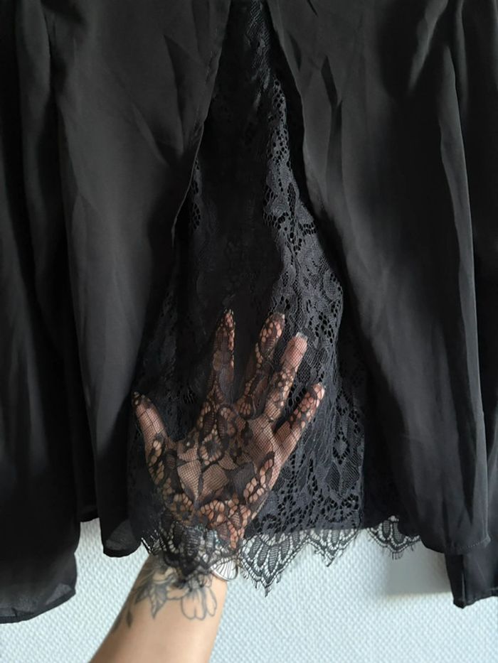 Blouse manches longues à dentelle - photo numéro 4