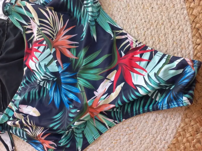 Maillot de bain grossesse T.38 motif tropical - photo numéro 4