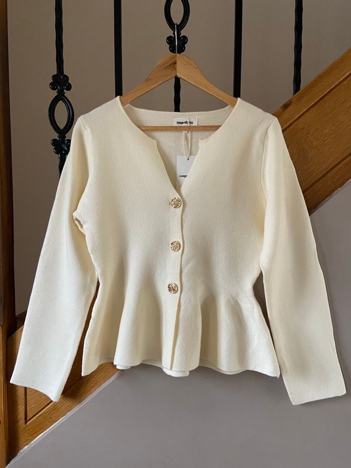 Gilet coupe péplum Neuf