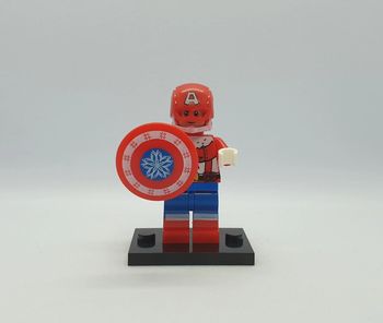 🛡 Figurine Marvel - Captain America Noël - (Style Lego) 🛡