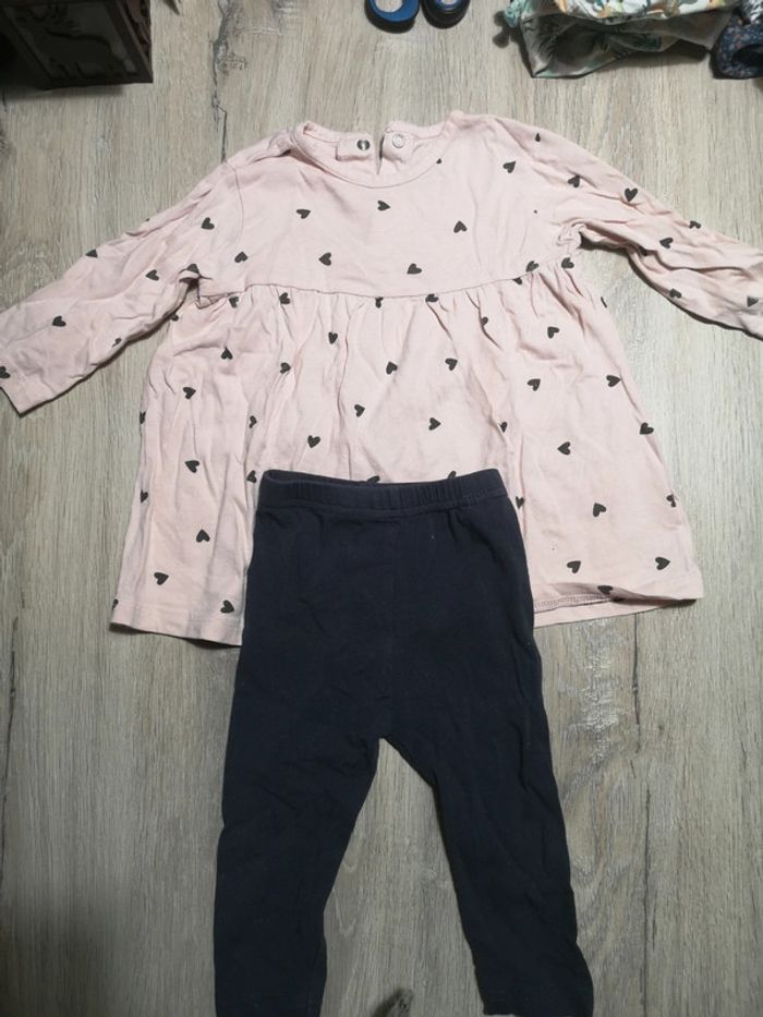 Lot 2 ensembles robe + Leggings - photo numéro 2
