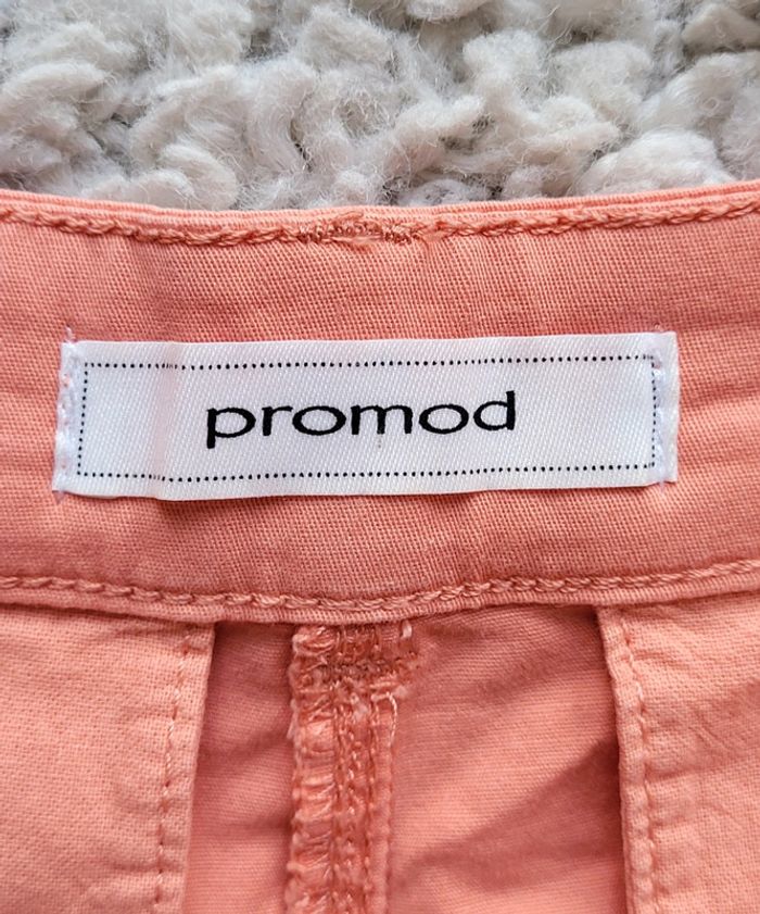 Short en toile corail Promod Taille 36 - photo numéro 6