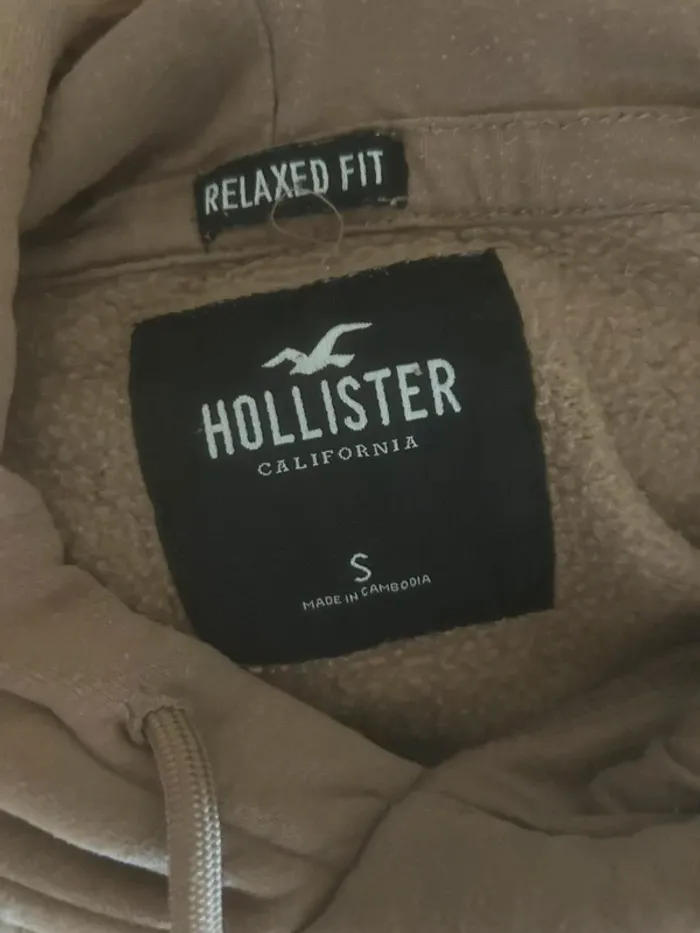 Sweat a capuche Hollister marron S - photo numéro 2