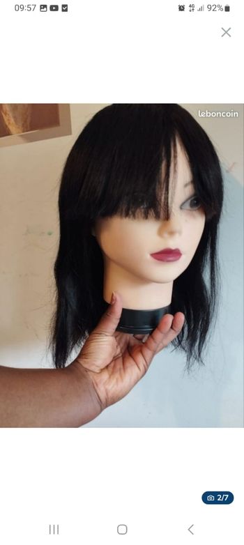 150% human hair straight wig 