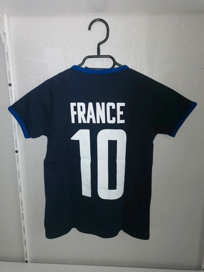 Tee-shirt 10ans marine France N10 - photo numéro 3