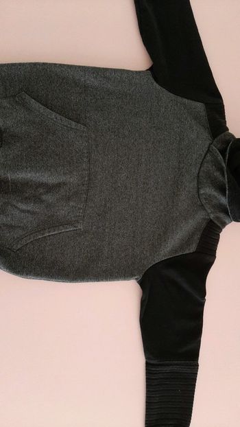 Sweat cool montant gris chiné 12 ans garçon