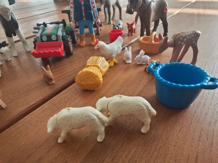 Playmobil fermier tracteur et animaux - photo numéro 3