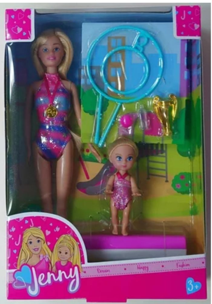 Poupée barbie jenny et Laura gymnastique