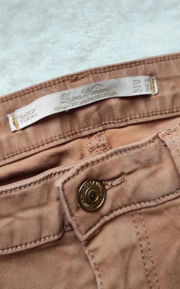 Jean Zara Camel 38 slim fit - photo numéro 7