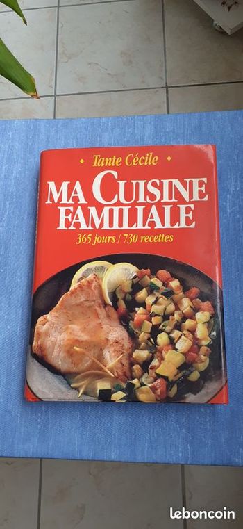 Livre de cuisine Tante Cécile