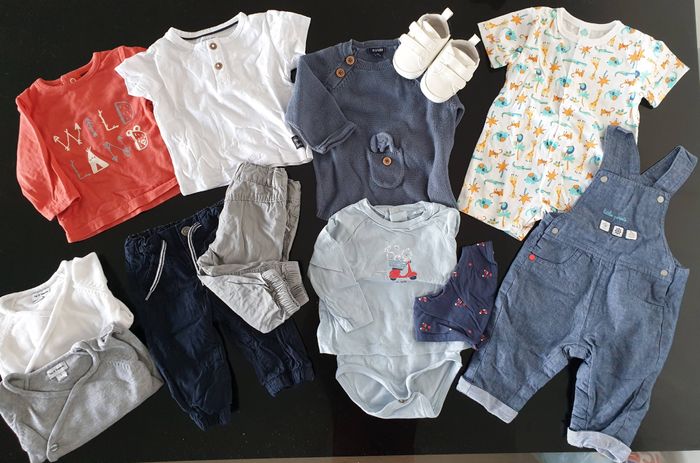 Lot vêtements bébé garçon
