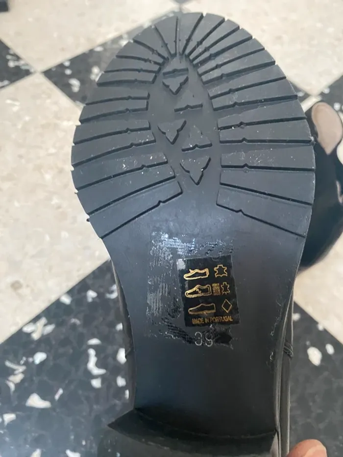 Bottines San Marina noires cuir – T39 - photo numéro 6