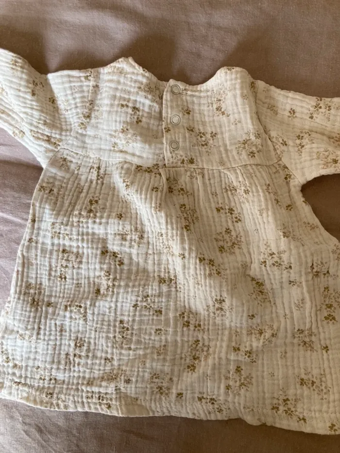 Blouse gaze de coton 6 mois - photo numéro 3