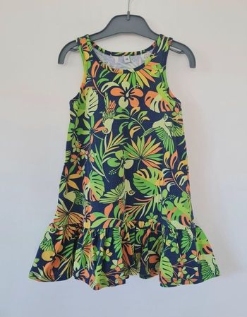 🌺 Robe Fleurie Neuve – 4 ans - Fille Printemps été Gemo