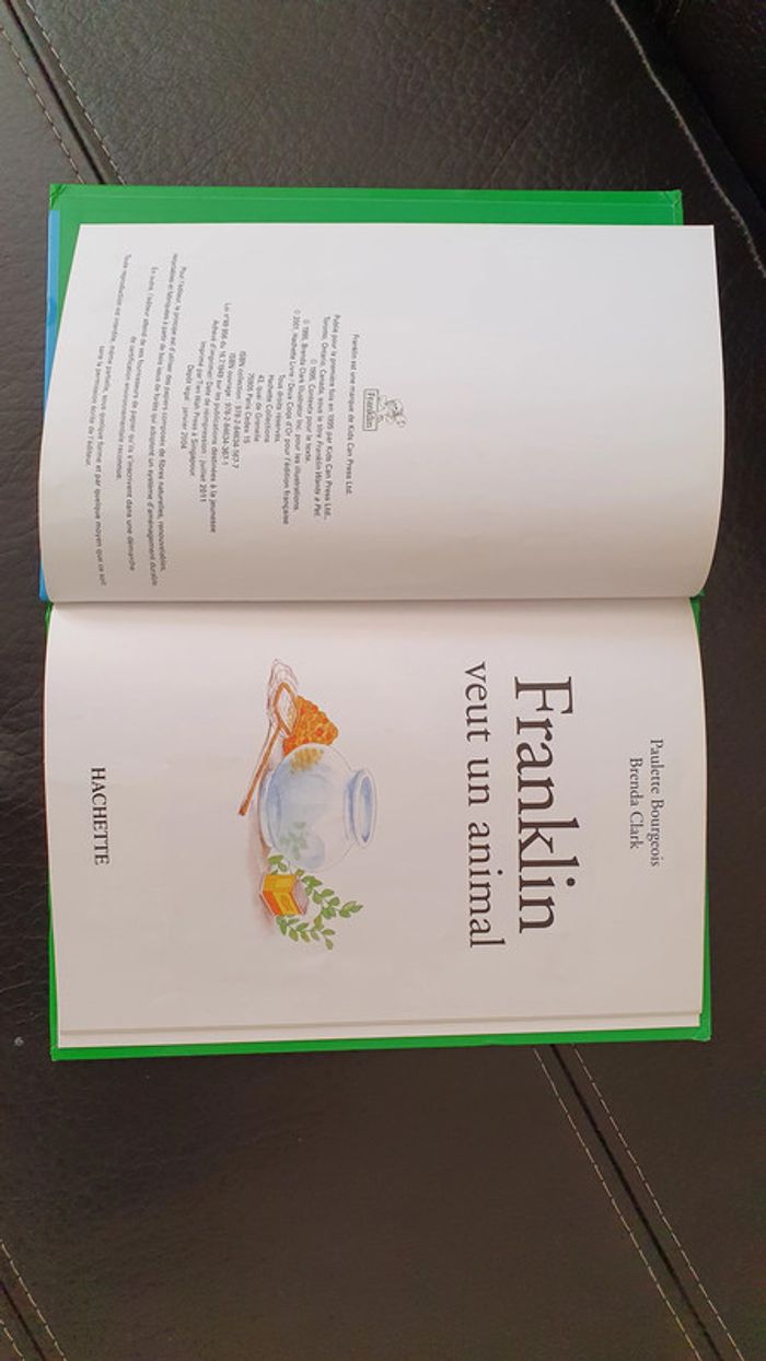Livre " Franklin veut un animal " , collection la bibliothèque Hachette des Petits. - photo numéro 7