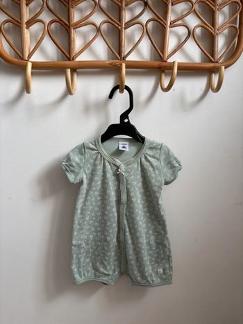 Pyjama été vert Petit Bateau 3 mois