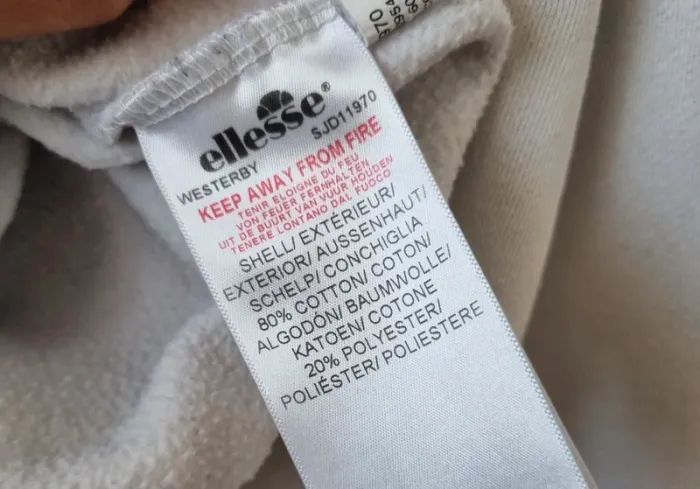 Sweat hoddies blanc Ellesse en coton vintage Année '90 - photo numéro 16