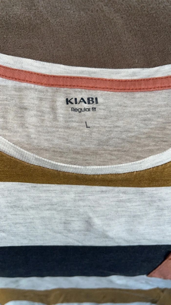 Lot 3 tee shirt homme taille L Kiabi - photo numéro 7