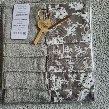 Lingettes lavables 12x12 cm