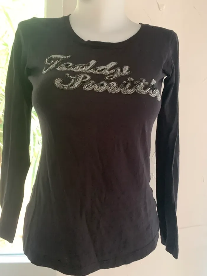 TEE shirt Teddy smith manches longue 14 ans XS - photo numéro 2