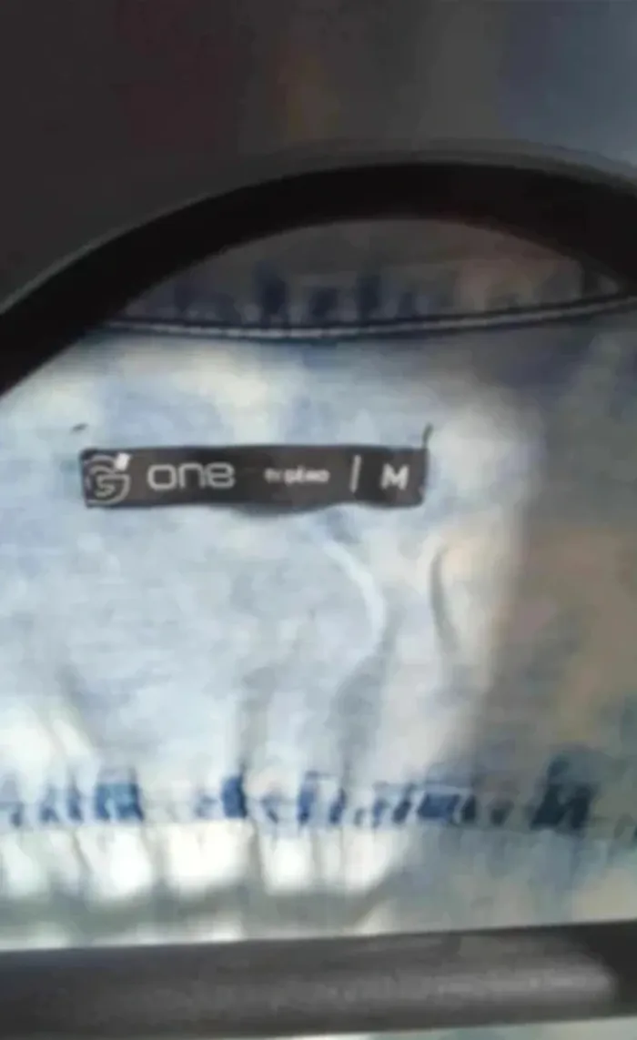 chemise manches courtes - chemisette bleu délavé taille M·Très bon état·Gémo - photo numéro 2