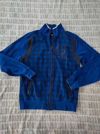 Veste épaisse bleu et noir carreaux Jack & Jones taille L 40