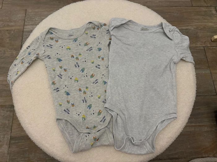 Lot de 2 bodies manches longues