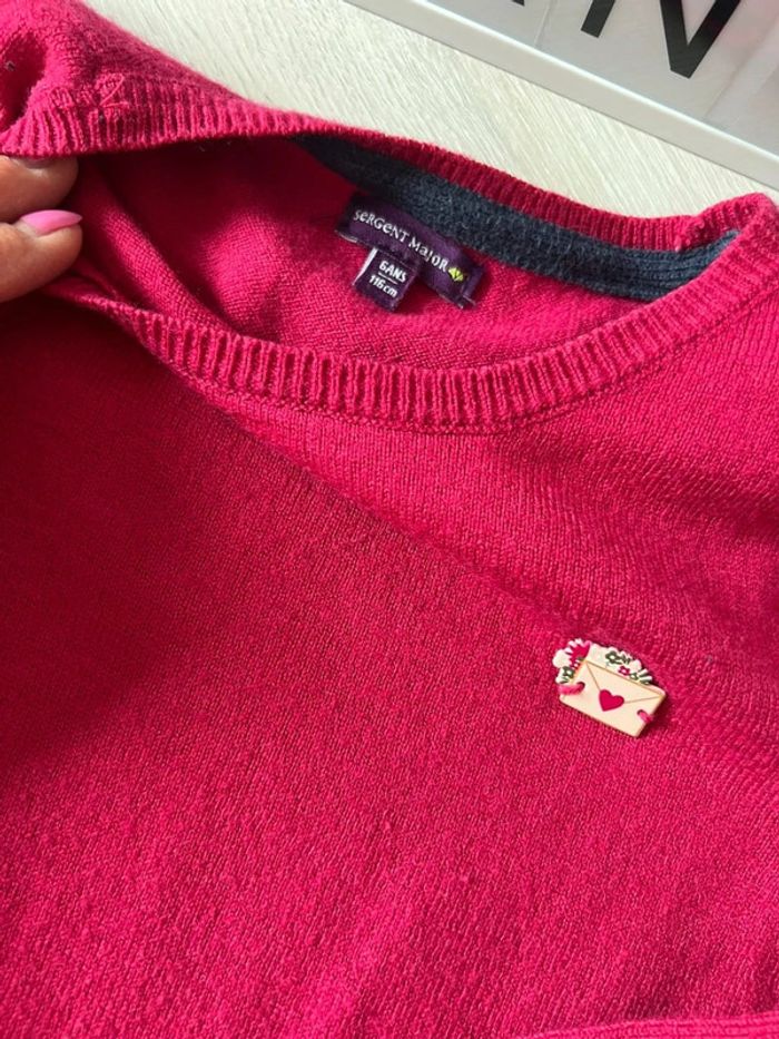 Robe pull sergent major bordeau 6 ans - photo numéro 3